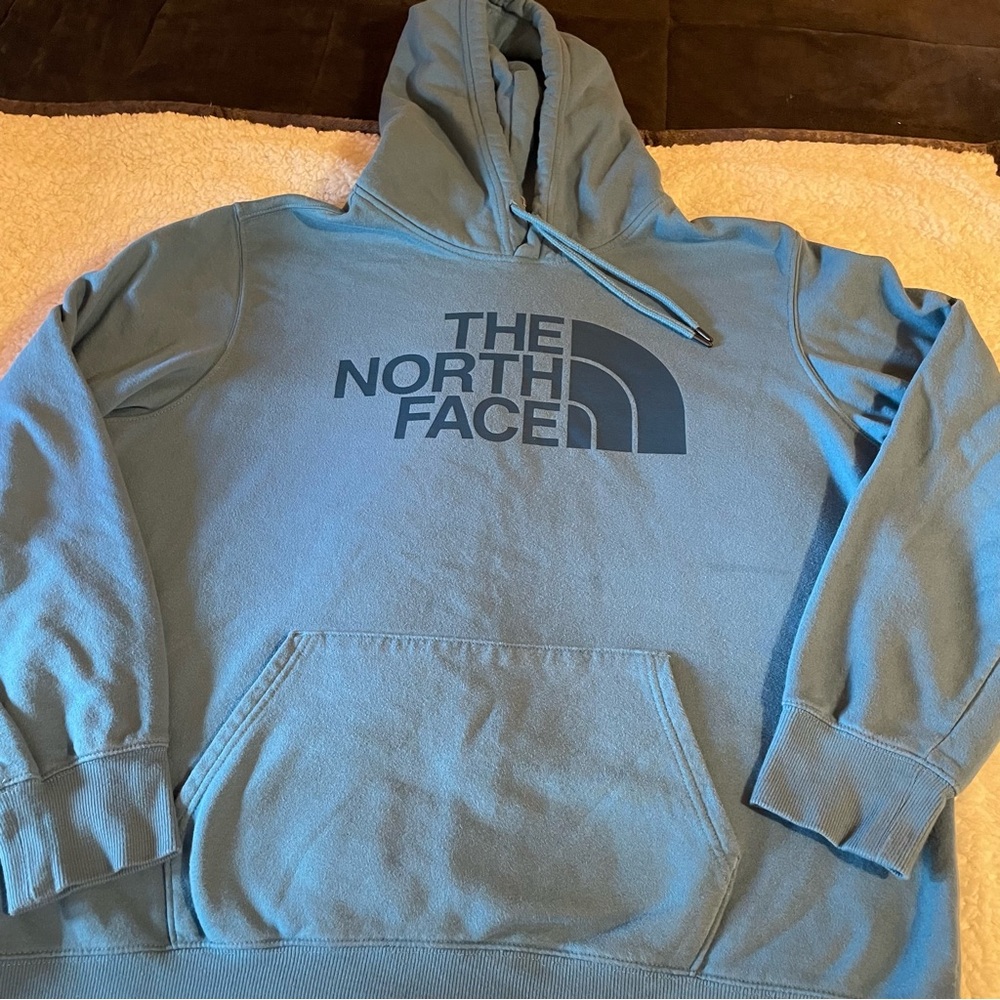 The North Face Men's Blue Logo Hoodie